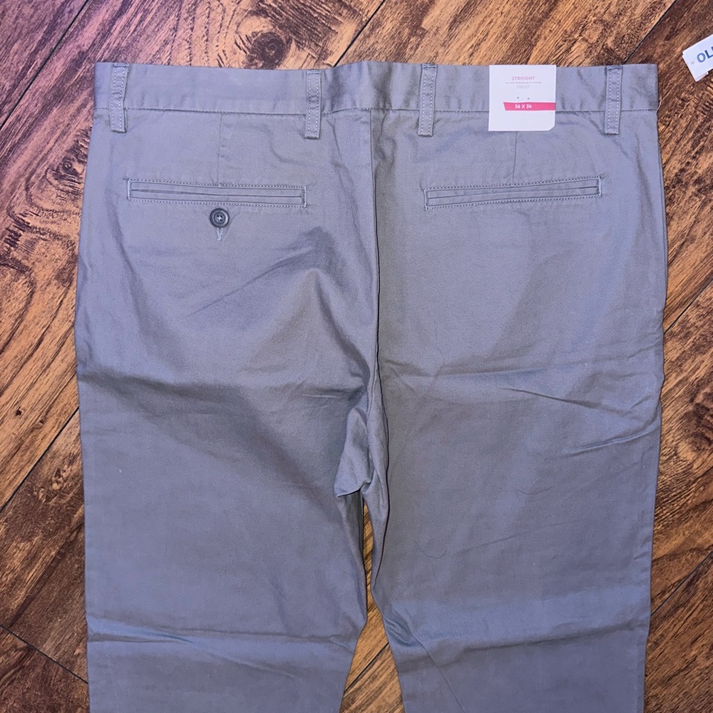 OLD NAVY Gray Khaki Style Men’s Pants 36x34 NWT